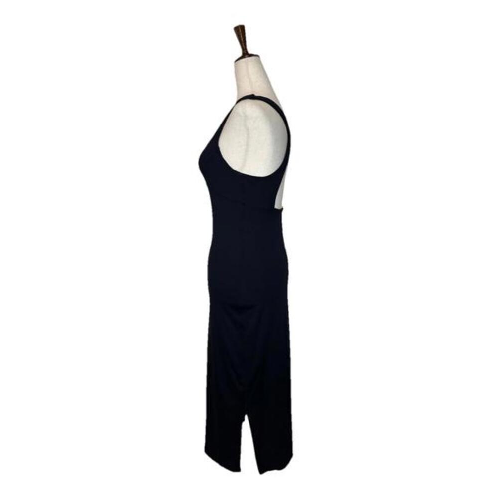 Sweaty Betty Halle Berry Womens 4 Emily Strappy Back Midi Dress Black  Stretch - Picture 3 of 7